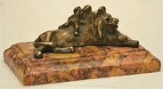 Bronze Löwe Engel