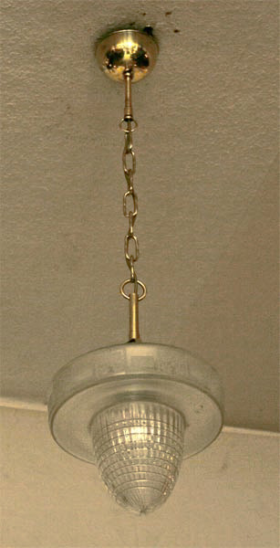 Art Deco Hängelampe Glasschirm Jugendstil Deckenlampe Messinglampe