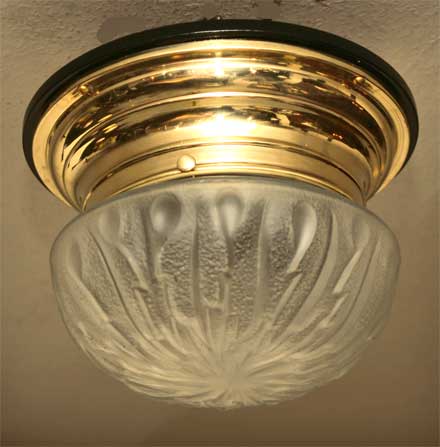 Jugendstil Art Deco Deckenlampe  Messing Lampe