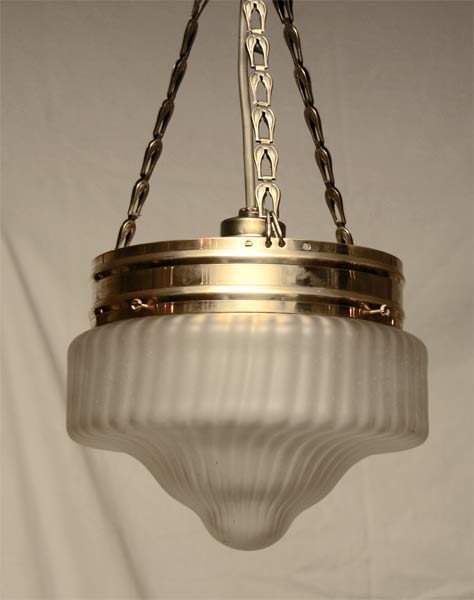 Art Deco Lampe Hängelampe Messing Jugendstil Deckenlampe