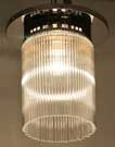 Art Deco Deckenlampe vernickelte Jugendstil Lampe