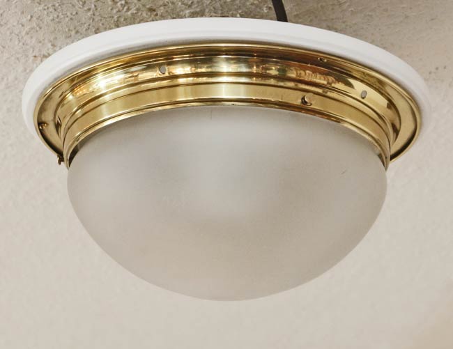 Art Deco Deckenlampe  Messing Lampe