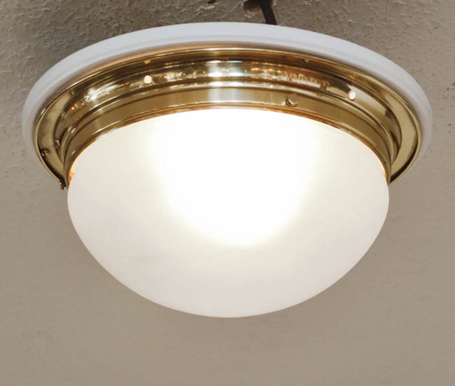 Art Deco Deckenlampe  Messing Lampe
