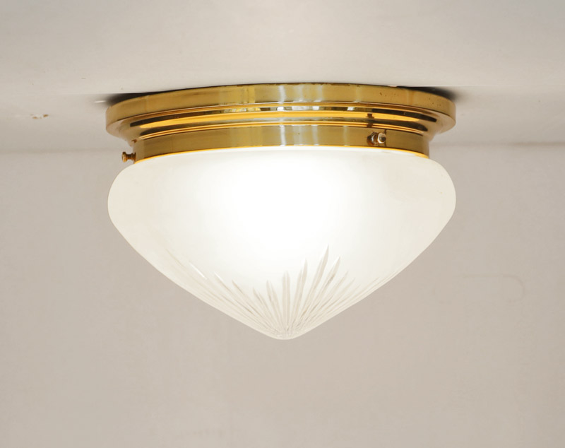 Jugendstil Deckenlampe Messing Lampe Art Deco