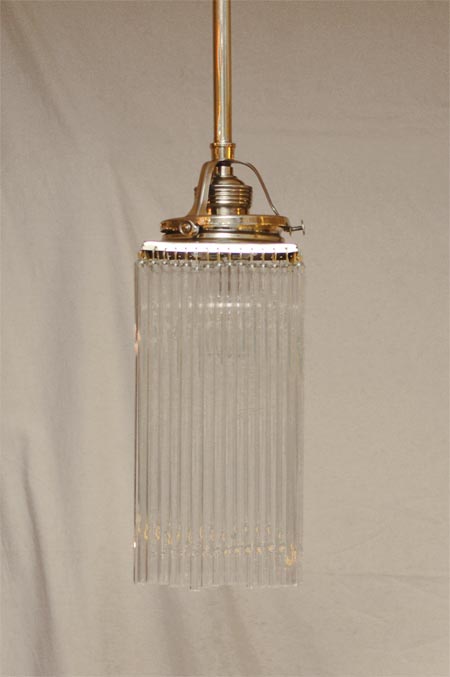 Art deco hängelampen messing lampen