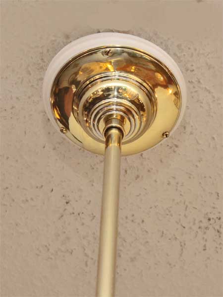 Art deco hängelampen messing lampen