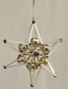 Alter Gablonzer Stern Glasperlenschmuck Christbaumbehang