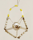 Alter Gablonzer Glasperlenschmuck Handtasche Christbaumbehang