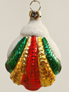 Alter nostalgischer Glas Christbaumschmuck Muschel