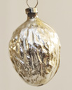Glas Nostalgischer Antiker Christbaumbehang Christbaumschmuck Walnuss