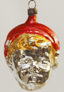 Alter Glas Christbaumschmuck Knabenkopf
