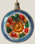 Nostalgischer Alter Glas Christbaumschmuck Reflektor