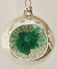 Nostalgischer Alter Glas Christbaumschmuck Reflektor