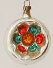 Nostalgischer Alter Glas Christbaumschmuck Reflektor