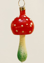 Alter nostalgischer Glas Christbaumschmuck Fliegenpilz