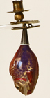 Fisch auf Zwicker mit Kerzenhalter