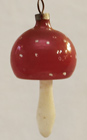 Alter nostalgischer Glas Christbaumschmuck Fliegenpilz