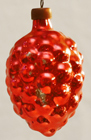Alter nostalgischer Glas Christbaumbehang Traube