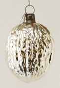 Glas Nostalgischer Antiker Christbaumbehang Christbaumschmuck Walnuss