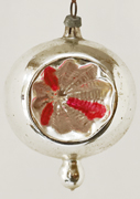 Nostalgischer Alter Glas Christbaumschmuck Reflektor