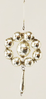 Gablonzer Christbaumschmuck Stern Alter Glasperlenschmuck