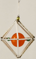 Gablonzer Christbaumschmuck Stern Alter Glasperlenschmuck