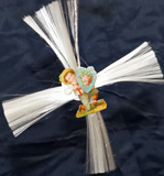 Alter nostalgischer Christbaumbehang Christbaumschmuck Glasfaeden