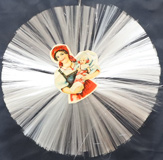 Alter nostalgischer Christbaumbehang Christbaumschmuck Glasfaeden