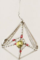 Gablonzer Christbaumschmuck Stern Alter Glasperlenschmuck