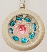 Nostalgischer Alter Glas Christbaumschmuck Reflektor