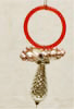 Christbaumbehang Christbaumschmuck Schnuller Gablonzer Glasperlenschmuck