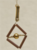 Alter, nostalgischer Christbaumbehang - Glasperlenschmuck