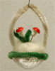 Watte Koerbchen Fliegenpilze Christbaumschmuck Nostalgischer Alter Christbaumbehang