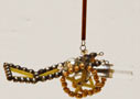 Christbaumschmuck Gablonzer Kanone Glasperlenschmuck