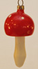 Alter Glas Christbaumschmuck Pilz Nostalgischer Christbaumbehang