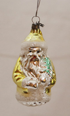 Weihnachtsmann Antiker Nostalgischer Alter Glas Christbaumschmuck