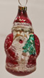Weihnachtsmann Antiker Nostalgischer Alter Glas Christbaumschmuck