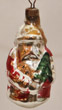 Weihnachtsmann Antiker Nostalgischer Alter Glas Christbaumschmuck