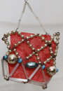 Alter Gablonzer Glasperlenschmuck Tasche