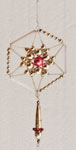 Alter Gablonzer Stern Glasperlenschmuck Christbaumbehang