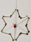 Alter Gablonzer Stern Glasperlenschmuck Christbaumbehang