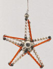 Alter Gablonzer Stern Glasperlenschmuck Christbaumbehang