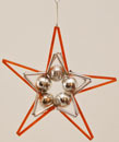 Alter Gablonzer Stern Glasperlenschmuck Christbaumbehang