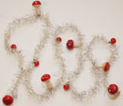 Tinselgirlande Schneegirlande Tinselkette Nostalgischer Alter Christbaumbehang
