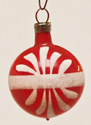 kleine alte nostalgische Glas Christbaumkugel