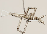 Gablonzer Christbaumschmuck Flugzeug