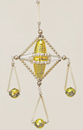 Alter Gablonzer Glasperlenschmuck Christbaumbehang