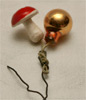 Nostalgischer Alter Glas Christbaumbehang Glaskugel Pilz