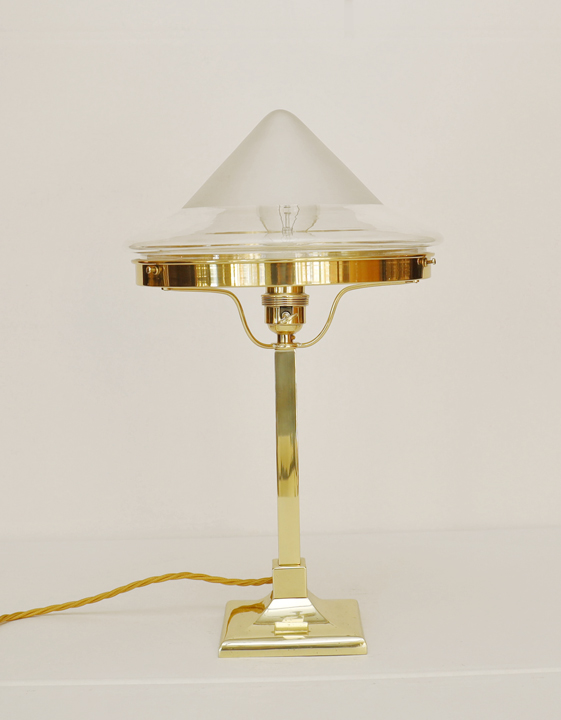 Jugendstil Tischlampe Stehlampe Messing Lampe
